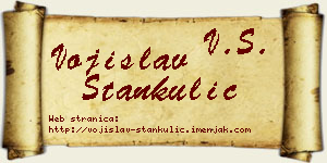 Vojislav Stankulić vizit kartica
